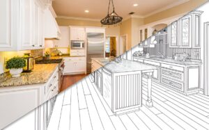 Modern kitchen remodel project timeline in Dallas home